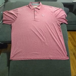 Donald Ross Polo Golf Men's XXL Red Solid Shirt Short Sleeve  W / Logo...